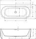 Riho Акриловая ванна DESIRE WALL MOUNTED LED 184x84 – картинка-6