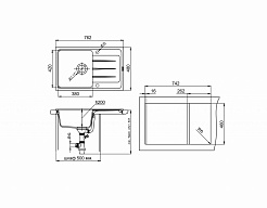Ewigstein Мойка кухонная Elegant 50F антрацит – фотография-5