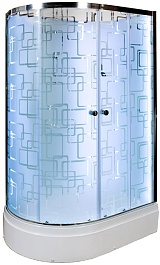 DTO Душевая кабина EM2712RN LED с гидромассажем без крыши – фотография-2