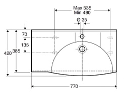 IFO Раковина "Sign Compact" D77620 – фотография-2