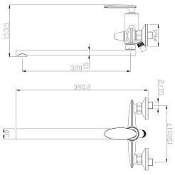 Rossinka Смеситель RS30-32 универсальный – фотография-2