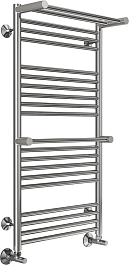 Terminus Полотенцесушитель водяной Аврора П20 500x1000 с двумя полками хром – фотография-2