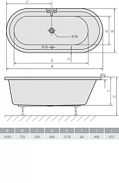 Alpen Акриловая ванна Astra O 165x75 – фотография-3