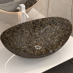 Stella Polare Раковина накладная Орион 57.5 люкс stone – фотография-1