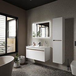 Sancos Тумба под раковину Smart 100 белый глянец – фотография-4