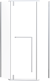 Esbano Душевой уголок Surf 90x90 ESS-90PR-C профиль хром стекло прозрачное – фотография-1