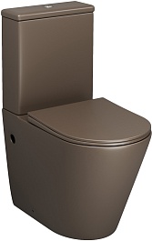 Grossman Унитаз компакт Color GR-4480BRMS коричневый матовый – фотография-1