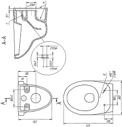 Cersanit Унитаз подвесной Delfi в комплекте с инсталляцией Black с сиденьем Trento с клавишей смыва хром глянцевый – фотография-17