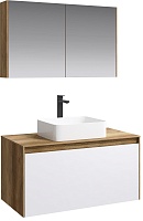 Aqwella Комплект мебели Mobi 100 дуб балтийский/белый