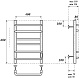 Point Полотенцесушитель электрический Сатурн П6 400x600 PN90846 хром – фотография-8