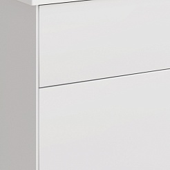 ASB-Woodline Мебель для ванной Гранада 80 подвесная белая матовая – фотография-7