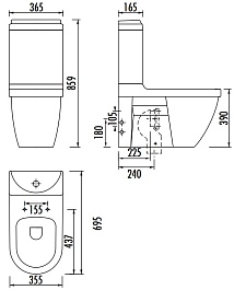 Creavit Унитаз Dream DR311 – фотография-2