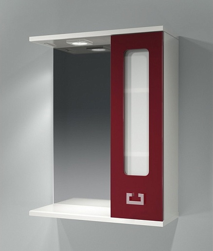 Какса-а Мебель для ванной "Витраж-Цвет 55" R бордо – картинка-3