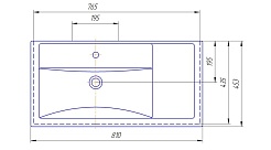 Corozo Тумба с раковиной Техас 80 – фотография-5