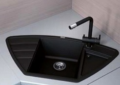 Florentina Мойка гранитная Липси 980С угловая антрацит – фотография-2