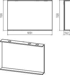 Misty Мебель для ванной Байкал 100 L под стиральную машину белая – фотография-17