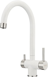 Milacio Смеситель для кухни Ultra MCU.554.WH белый матовый – фотография-2