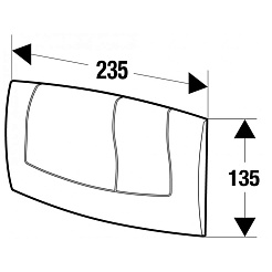 Schwab Кнопка смыва Onda белая – фотография-2