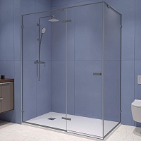 RGW Душевой уголок Stilvoll SV-040Gr 120x100 профиль серый стекло прозрачное
