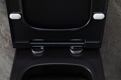 Allen Brau Унитаз подвесной Priority 4.31002.31 чёрный матовый с крышкой 4.31004.31 – фотография-22