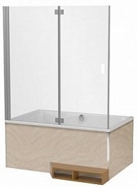 Jacob Delafon Шторка на ванну Capsule E6D126-GA для установки в нишу – фотография-1