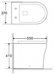 BelBagno Унитаз приставной ANCONA – фотография-3