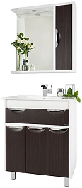Водолей Мебель для ванной "Габи 75" R венге/белый – фотография-1