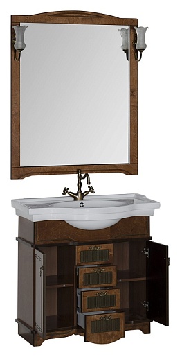 Aquanet Комплект Мебели "Луис 90" темный орех (176646) – картинка-9