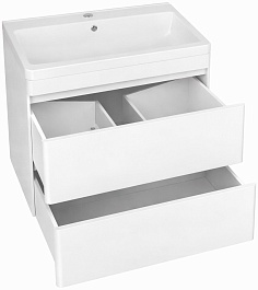 Vivon Тумба с раковиной Atwood 60 подвесная белая матовая – фотография-6