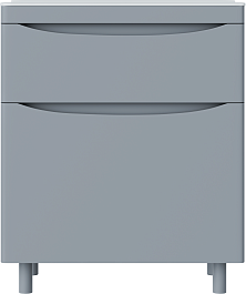 Vivon Тумба с раковиной Ostin 70 напольная серая матовая – фотография-6