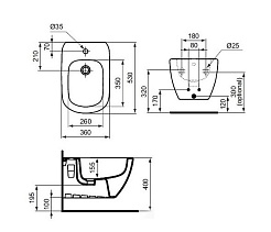 Ideal Standard Биде подвесное Tesi T355201 – фотография-3