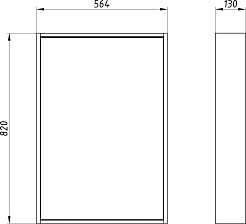 ASB-Mebel Зеркало Монца 60 дуб золотой – фотография-4