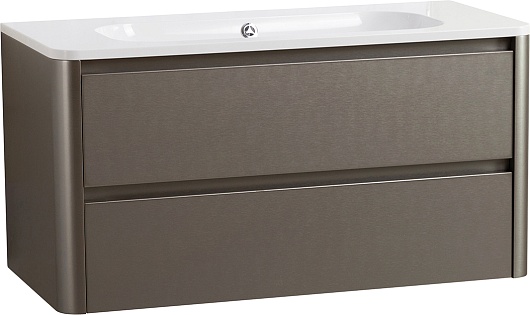 Cezares Тумба с раковиной без отверстия под смеситель Relax 100 подвесная сатин – фотография-2