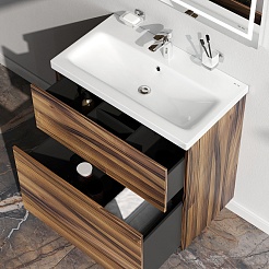 Am.Pm Тумба под раковину Gem 75 орех – фотография-3