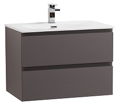 BelBagno Тумба с раковиной Kraft 70 подвесная Темно-Серый матовый с раковиной BB-8099-70 – фотография-1