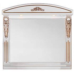 Водолей Мебель для ванной "Версаль 105" белая/золото – фотография-6