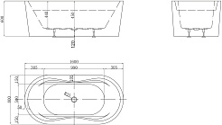 BelBagno Акриловая ванна BB407-1600-800 160x80 – фотография-3