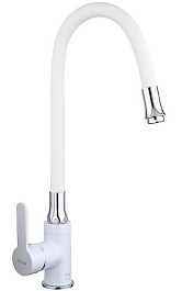 Frap Смеситель для кухни H41 F4041 белый – фотография-1