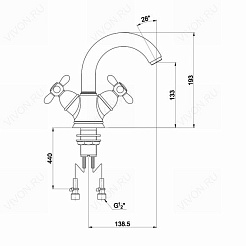 Timo Смеситель Ritz 0141FN – фотография-4