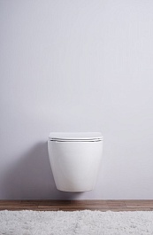 Esbano Унитаз Amapola-N DP подвесной безободковый белый – фотография-3