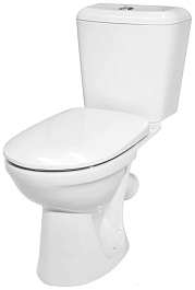 Керамин Унитаз-компакт Сити с жестким сиденьем – фотография-1