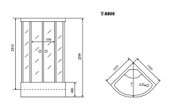 Timo Душевая кабина T-8800 C – фотография-2