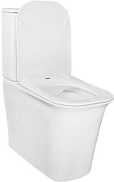 Azario Унитаз-компакт Velise AZ-1222A безободковый с бачком с сиденьем микролифт белый – фотография-5