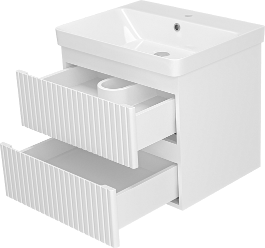 Brevita Мебель для ванной Victory 60 подвесная белая – фотография-6