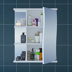 СанТа Зеркальный шкаф Волна 60 R – фотография-5