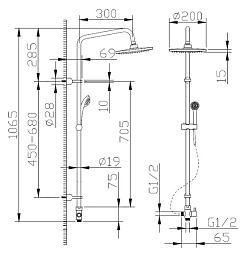 Bravat Душевая стойка Fit D283CP-2-RUS – фотография-5