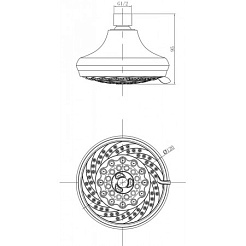 Lemark Верхний душ LM8042C – фотография-2