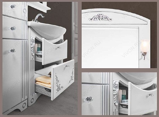 Водолей Пенал "Кармен 40" L белый/серебро – фотография-4