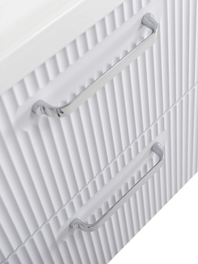 BelBagno Тумба с раковиной Due 60 подвесная Белый металлик ручки Хром полированный – фотография-8