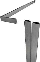 Triton Душевой уголок Терра-Графит 120x90 стекло прозрачное профиль графит – фотография-8